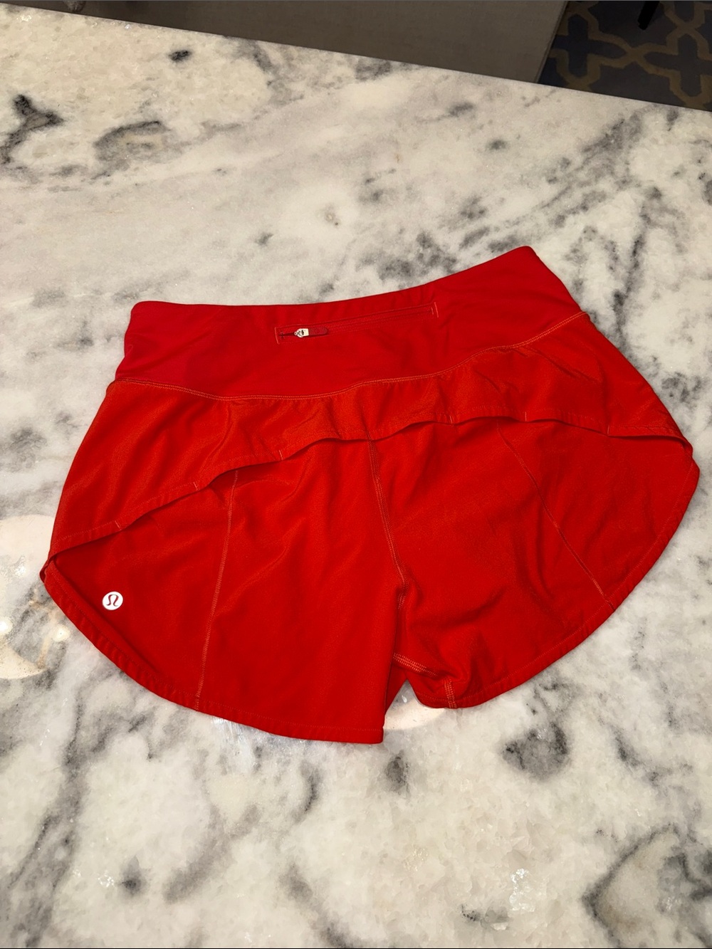 lululemon athletica Bright Red Athletic Shorts